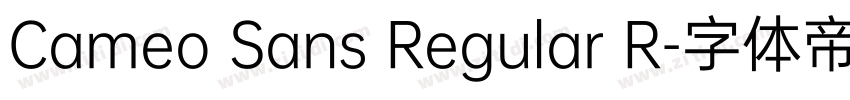 Cameo Sans Regular R字体转换
